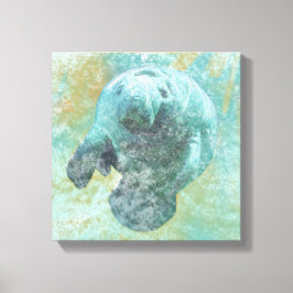 Impressão Em Tela Manatee Coastal Living Painting