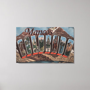 Impressão Em Tela Mancos, Colorado - grandes cenas da letra