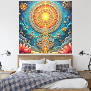 Impressão Em Tela Mandala Art Espiritual
