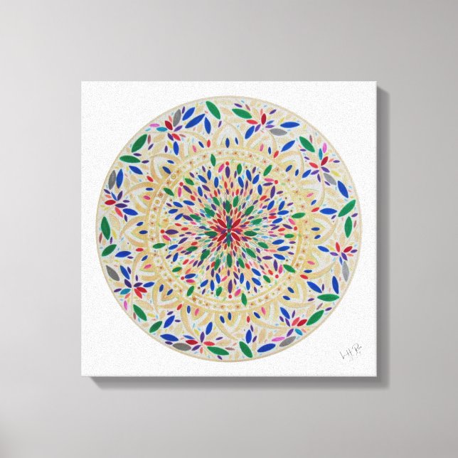 Impressão Em Tela Mandala Aurora (Frente)
