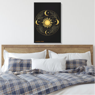 Impressão Em Tela Mandala de Solis Sagrado Tela de Arte Fina