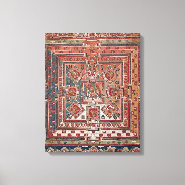 Impressão Em Tela Mandala de Vaishravana (Frente)