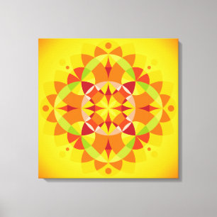Impressão Em Tela Mandala Prana