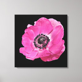 Impressão Em Tela Mandarim Floral Vibrante Rosa Brilhante Amarelo Pa