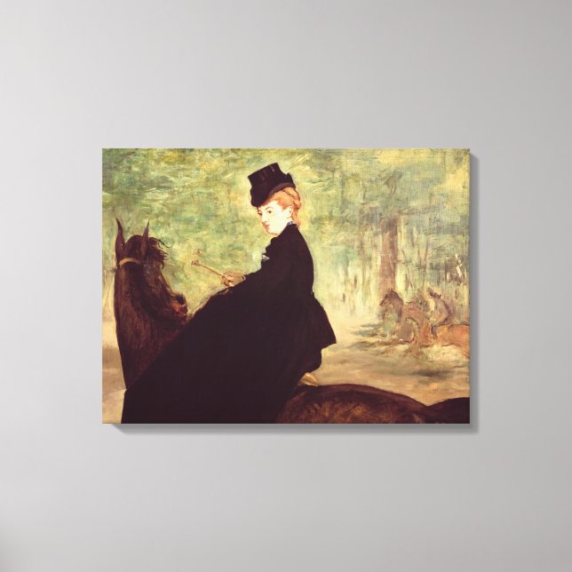 Impressão Em Tela Manet | A Cavaleira, 1875 (Frente)