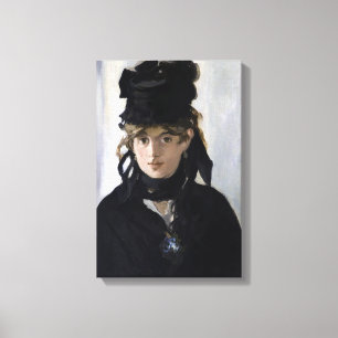 Impressão Em Tela Manet - Berthe Morisot com um buquê de violetas