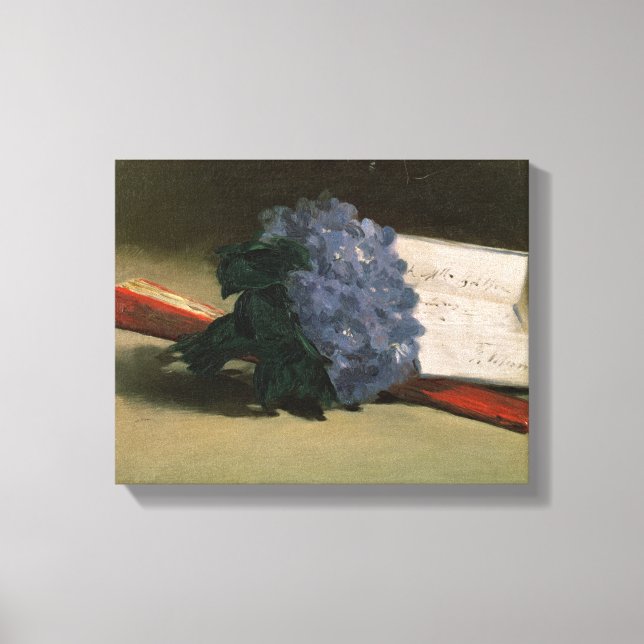 Impressão Em Tela Manet | Buquê de violetas, 1872 (Frente)