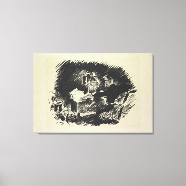 Impressão Em Tela Manet | Le Corbeau , 1875 (Frente)