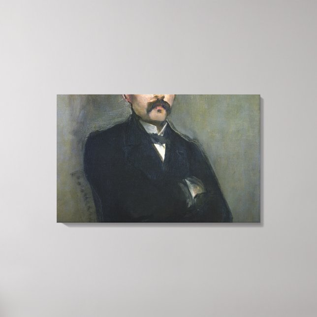 Impressão Em Tela Manet | Retrato de Georges Clemenceau, 1879 (Frente)