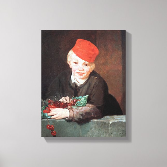Impressão Em Tela Manet | The Boy with the Cherries, 1859 (Frente)