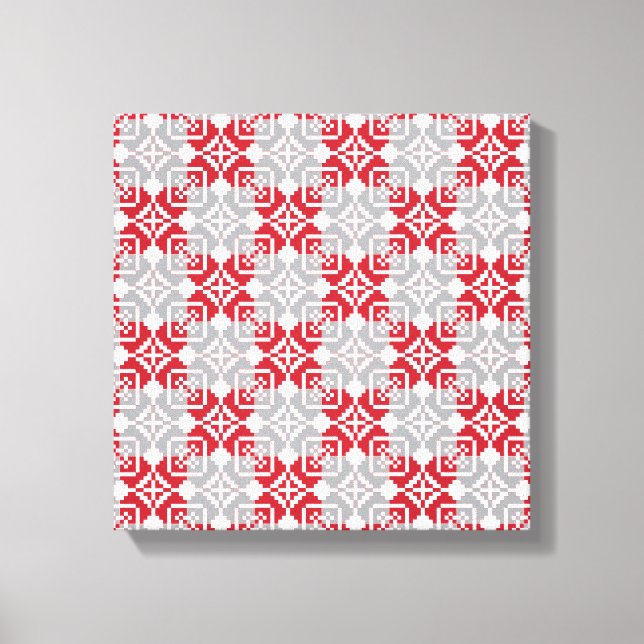 Impressão Em Tela Manhã da Letónia - Padrão geométrico III do SUN (Frente)