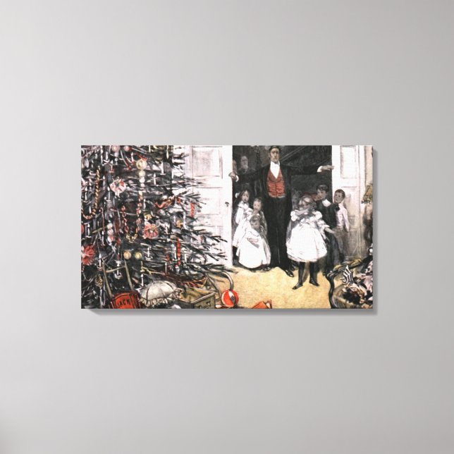 Impressão Em Tela Manhã de Natal Vitoriana (Frente)