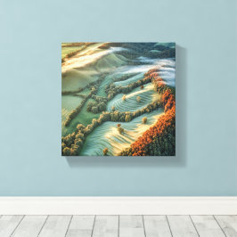 Impressão Em Tela Manhã Mist Sobre Colinas Rolantes