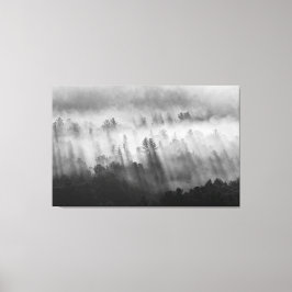 Impressão Em Tela Manhã Mista No Lado Da Montanha