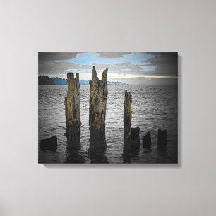 Impressão Em Tela Manhã no Puget Sound de Djoneill