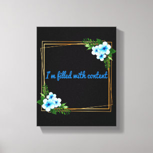 Impressão Em Tela Manhã positiva vibe afirmações