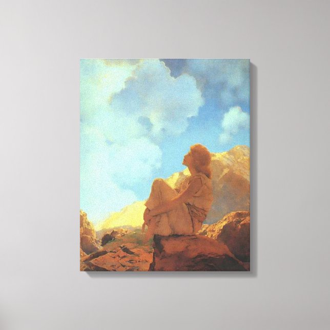 Impressão Em Tela Manhã (Primavera), Maxfield Parrish Fine Art (Frente)