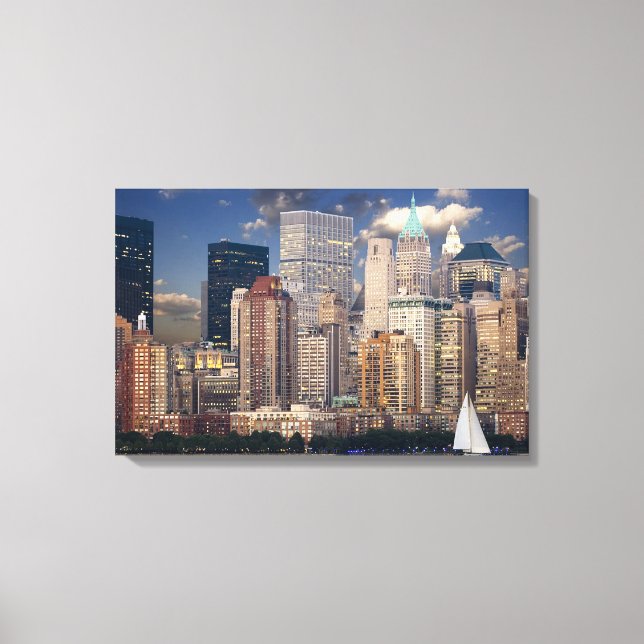 Impressão Em Tela Manhattan Cityscape (Frente)