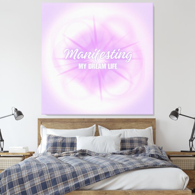 Impressão Em Tela Manifestando a Aura Gradiente da Minha Vida dos So (Insitu(Quarto))