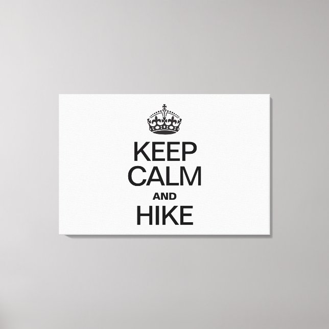 IMPRESSÃO EM TELA MANTENHA CALMA E HIKE (Frente)