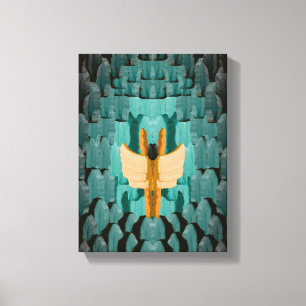 Impressão Em Tela Mantenha o Voo - Arte Abstrata de Saúde Mental 
