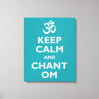 Impressão Em Tela Mantenha-se Calmo e Chant Om