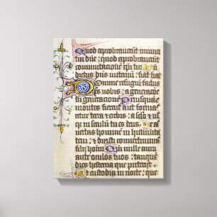 Impressão Em Tela Manuscrito iluminado
