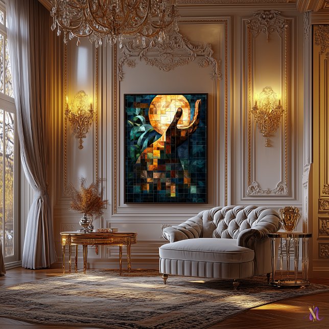 Impressão Em Tela Mão de Trabalho de arte de vidro plano (Criador carregado)