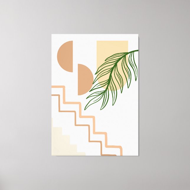 Impressão Em Tela Mão Desenhada Parede Boho Arte 3 (Frente)