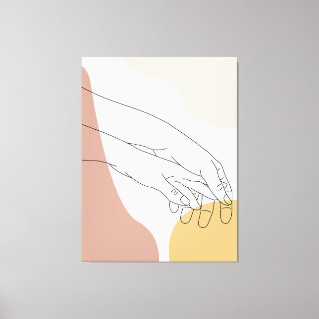 Impressão Em Tela Mãos adoráveis (Frente)