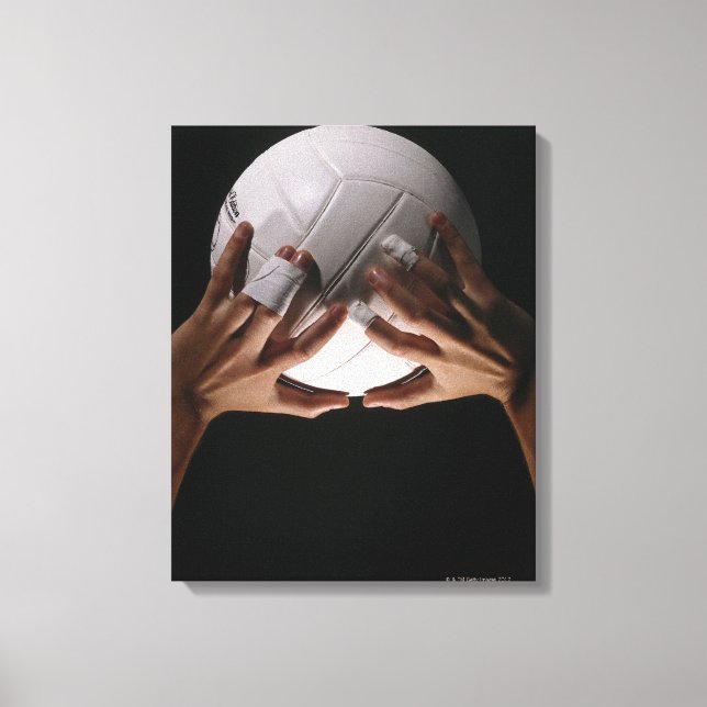 Impressão Em Tela Mãos de Voleibol (Frente)