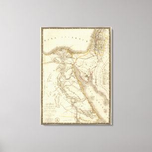 Impressão Em Tela mapa atlas do Oriente Médio