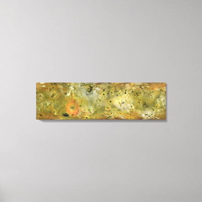 Impressão Em Tela Mapa da lua de Júpiter Lo (Frente)