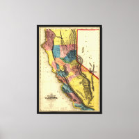 Mapa da Região Dourada na Califórnia (1851)