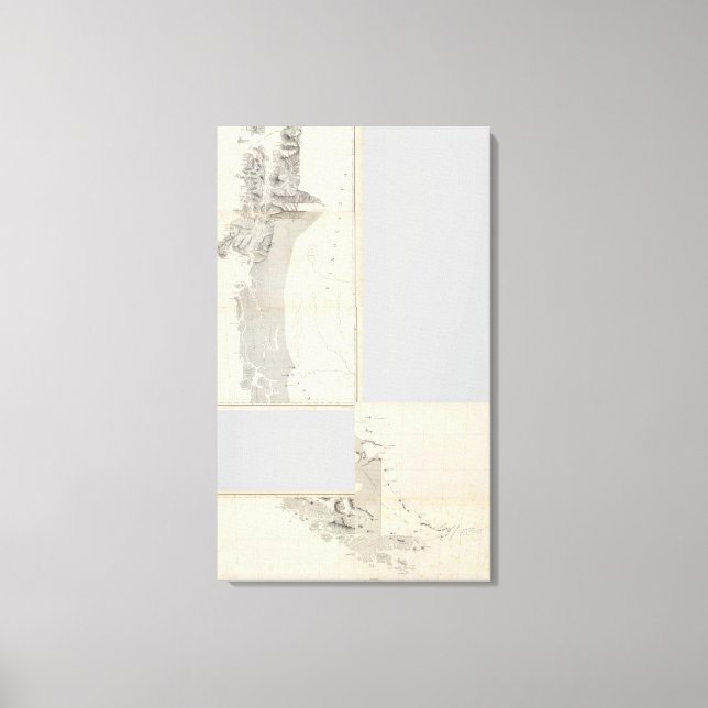 Impressão Em Tela Mapa da República do Chile 915 (Frente)