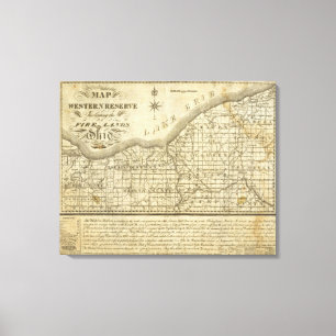 Impressão Em Tela Mapa da Reserva Ocidental