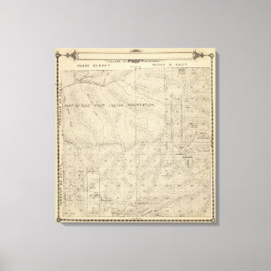 Impressão Em Tela Mapa da seção de T2223S R3031E Tulare County