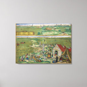 Impressão Em Tela Mapa de Cadiz, de "Civitates Orbis Terrarum" por G