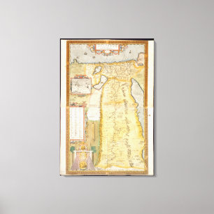 Impressão Em Tela Mapa de Egipto antigo, 1584