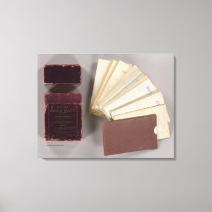 Impressão Em Tela Mapa de estradas 3 da bicicleta de Wisconsin