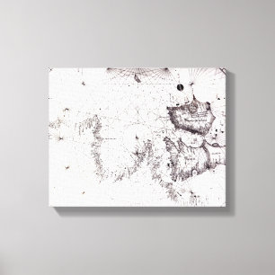 Impressão Em Tela Mapa de Grâ Bretanha, de France e de espanha, 147