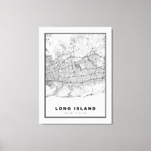 Impressão Em Tela Mapa de ilhas longas