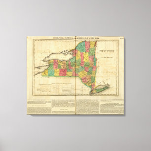 Impressão Em Tela Mapa de New York