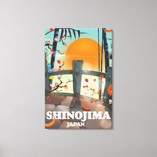 Impressão Em Tela Mapa de posteres de viagens do Paquistão