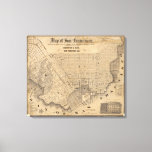 Impressão Em Tela Mapa de São Francisco<br><div class="desc">Mapa de São Francisco. De Britton & Rey (185). Publicado por ''São Francisco: Britton & Rey''.</div>