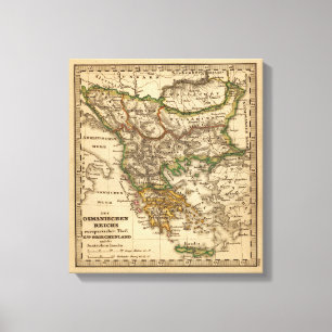 Impressão Em Tela Mapa de Turquia e de piscina