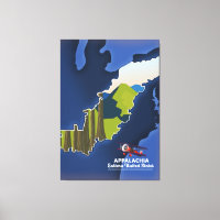 Mapa de viagem dos Estados Unidos Oriental da Appa