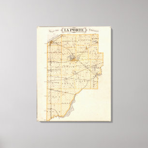 Impressão Em Tela Mapa do condado de Porte do La
