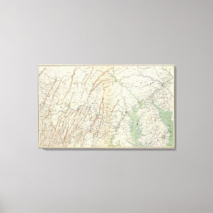 Impressão Em Tela Mapa do Gen mim
