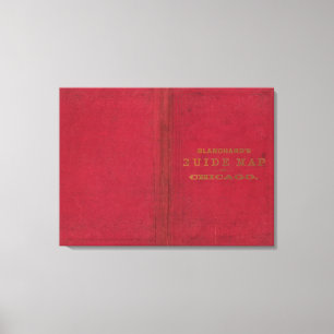 Impressão Em Tela Mapa do guia de Blanchard de Chicago